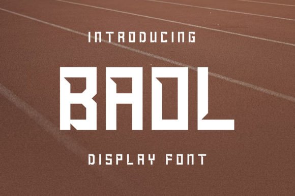 Baol: A Bold and Friendly Display Font for Makers and Creative Sellers