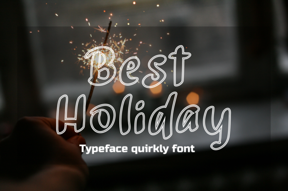 Best Holiday: A Bold Display Font for Lively Editorial Design
