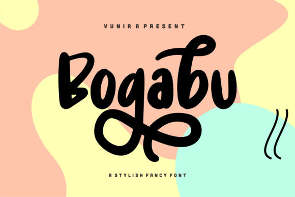 Bogabu: A Trendy Display Font for Crafters and Product Designers
