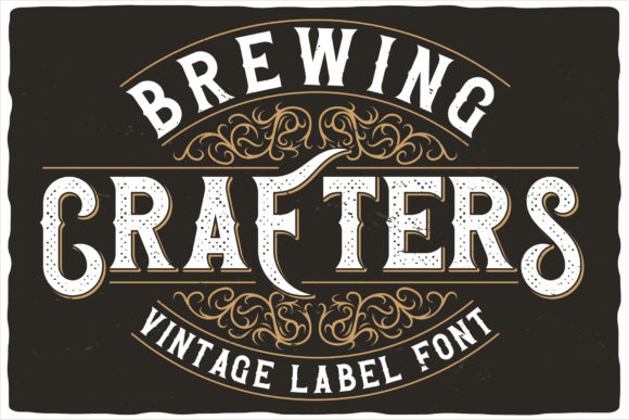 Brewing Crafters: A Bold Display Font for Dynamic Editorial Design
