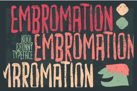 Embromation: A Bold Display Font for Dynamic Brand Designs