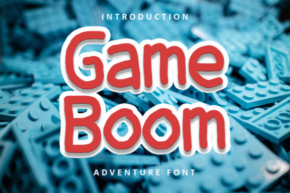 Game Boom: A Whimsical Display Font for Editorial Design and Digital Publishing