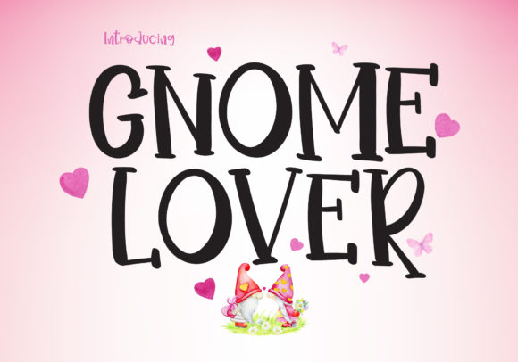 Gnome Lover: A Playful Display Font for Crafters and Product Designers