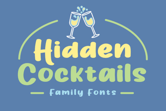 Hidden Cocktails Font: A Stylish Boost for Small Business Branding