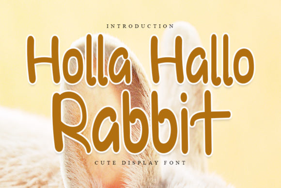Holla Hallo Rabbit: A Playful Display Font That Elevates Small Business Branding