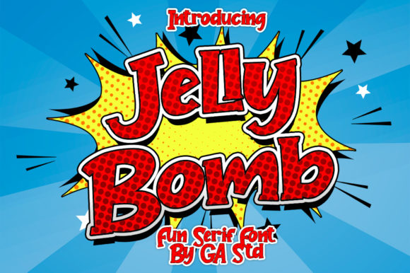 Jelly Bomb: A Playful Display Font for Editorial Charm