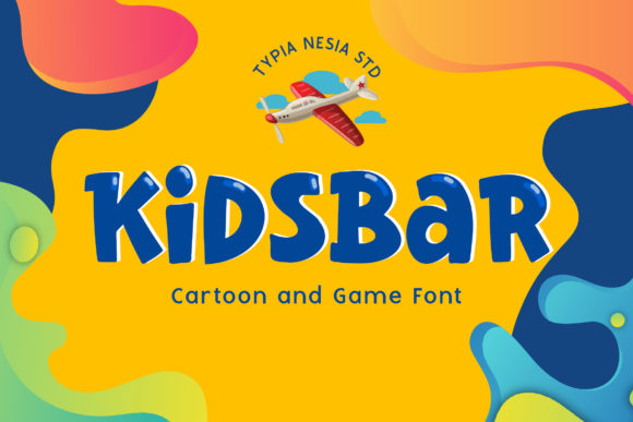 Kidsbar: A Playful Display Font for Creative Makers and Handmade Sellers