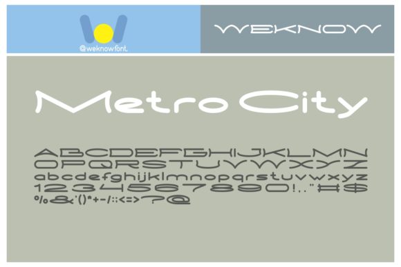 Metro City: A Minimalist Display Font for Modern Branding Projects