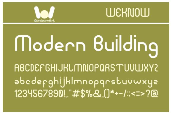 Modern Building: A Bold Display Font for Impactful Digital Marketing