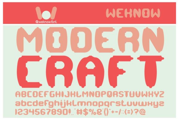 Modern Craft: A Bold Display Font for Impactful Digital Marketing