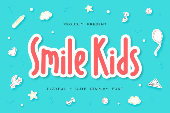 Smile Kids: A Playful Display Font for Digital Branding and Web Design