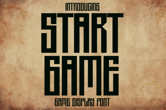 Start Game: A Dynamic Display Font for Modern Editorial Design
