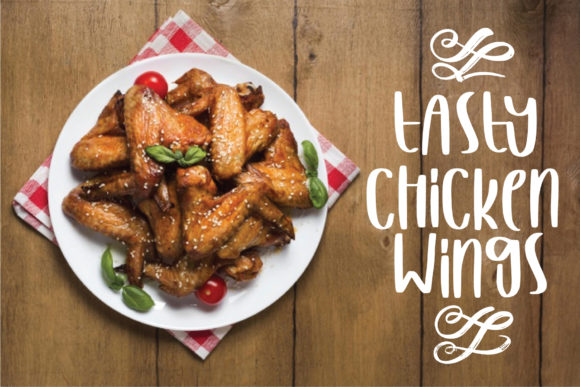 Tasty Chicken Wings Font: A Sweet, Stylish Boost for Your Brand