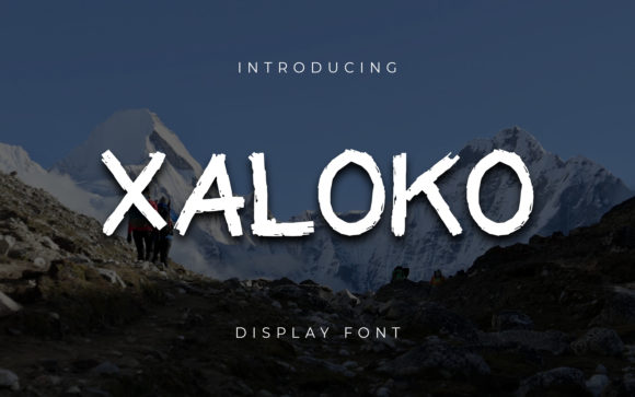 Xaloko: A Bold Display Font for Editorial Design with Character